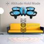 UDI U46 Mini Drone for Kids 2.4Ghz RC Drones with Auto Hovering Headless Mode Nano Quadcopter, Blue