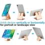 Desk Cell Phone Stand Holder Aluminum Phone Dock Cradle Compatible with Switch, All Android Smartphone, for iPhone 11 Pro Xs Xs Max Xr X 8 7 6 6s Plus 5 5s 5c Charging, Accessories Desk (Gold)