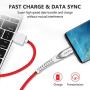 KINPS Apple MFI Certified Lightning Cable 10FT, Upgrade iPhone Charger Cord Compatible with iPhone Xs Max/XS/XR/X/8 Plus/8/7 Plus/7/6S Plu/6Ss, iPad, (Red)