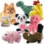 LEGEND SANDY Squeaky Plush Dog Toy Pack for Puppy, Small Stuffed Puppy Chew Toys 12 Dog Toys Bulk with Squeakers, Cute Soft Pet Toy for Small Medium Size Dogs