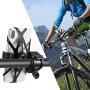 YQXCC Bike Phone Mount Bicycle Motorcycle Holder, 360° Rotation Bike Phone Holder, Bike Accessories, Universal Cradle Clamp for iOS Android Smart Phone (Black)