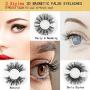 Magnetic Eyeliner and Lashes, 3 Pairs Reusable Magnetic Eyelashes with Makeup mirror and Tweezers kit, Natural Look & No Glue Needed Magnetic Eyelashes