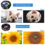 Phone Camera Lens Kit, 5 in 1 Cell Phone Lens - 12X Zoom Telephoto Lens + 0.36X Wide Angle Lens + 180°Fisheye Lens + 15X Macro Lens(2pcs) Compatible with iPhone XS XR X/8/7/6s Plus Android Smartphones