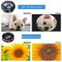 Phone Camera Lens Kit, 5 in 1 Cell Phone Lens - 12X Zoom Telephoto Lens + 0.36X Wide Angle Lens + 180°Fisheye Lens + 15X Macro Lens(2pcs) Compatible with iPhone XS XR X/8/7/6s Plus Android Smartphones