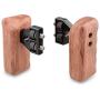 CAMVATE DSLR Wooden Handle Grip with Connector for DV Video Camera Cage(1 Pair)