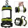 Wsky Rechargeable Camping Lantern Flashlight, 6 Modes, 3600mAh Power Bank, Two Way Hook of Hanging, Perfect for Camping, Hiking, Outdoor Recreations, USB Charging Cable Included