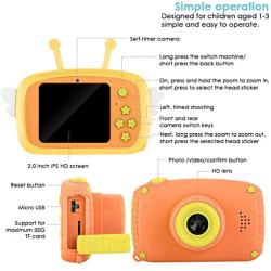 Kids Camera Portable Mini 2 Screen Digital Camera 20MP Dual Lens Video Camera DV Camcorder with 32G