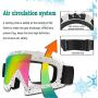 Tsuinz Ski Goggles, Snowboard Goggles 100% UV Protection Windproof Scratch Resistant Ski Goggles for Skiing, Snowboarding, Motorcycling, Winter Outdoor (Men/Women)