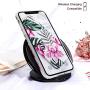 SUBESKING iPhone X Case / Xs Case,Cute Slim Fit Soft TPU White Floral and Green Leaves Pattern Protective Phone Cover for Women Girls (Pink Flowers)