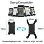 RJKUL Bike Phone Mount,Bicycle Phone Holder with 360° Rotation,Universal Adjustable Joint Locking Knob,Bicycle Handlebar Accessories Holder for Phone 4 to 7 inches