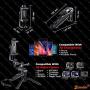 Zeadio Ergonomic Handheld Grip Stabilizer Tripod Selfie Stick Handle Steadycam Kits, Fits for All GoPro and iPhone Samsung and Phones, 2 Angles Shooting Simultaneously