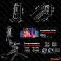 Zeadio Ergonomic Handheld Grip Stabilizer Tripod Selfie Stick Handle Steadycam Kits, Fits for All GoPro and iPhone Samsung and Phones, 2 Angles Shooting Simultaneously