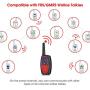 Topsung Walkie Talkies Long Range, M880 FRS Two Way Radio for Adults with Mic LCD Screen/Durable Wakie-Talkies with Noise Cancelling for Men Women Outdoor Adventures Cruise Ship (Red 2 in 1)
