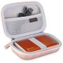 Canboc Shockproof Hard Carrying Case for Anker PowerCore 13000 Portable Charger - Compact 13000mAh 2-Port Ultra Portable Phone Charger Power Bank External Battery Storage Travel Box, Rose Gold