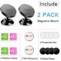 [ 2 Pack ] Magnetic Phone Mount, [ Super Strong Magnet ] [ with 4 Metal Plate ] car Magnetic Phone Holder, [ 360° Rotation ] Universal Dashboard car Mount Fits iPhone Samsung etc Most Smartphones