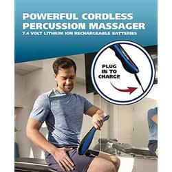 Wahl Model 4232 Lithium Ion Deep Tissue Cordless Percussion Therapeutic Handheld Massager for Muscle, Back, Neck, Shoulder, Full Body Pain Relief – Use at Home, Car, Office, or Travel