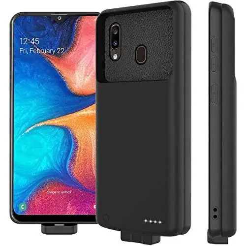 KERTER Battery Case for Samsung A50/A50s/A30s, 7000mAh Rechargeable Portable External Magnetic Backup Battery Charger Detachable Power Bank Protective Cover USB Power Bank & Protective Cover Shell KERTER Battery Case for Samsung A50/A50s/A30s, 7000mAh Rechargeable Portable External Magnetic Backup Battery Charger Detachable Power Bank Protective Cover USB Power Bank & Protective Cover Shell