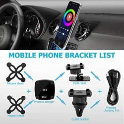 Cegar Magnetic Wireless Car Charger,10W QI Car Charging Mount, Air Vent Phone Holder, Wireless Charging for Phone 11/11 Pro/11 Max/Xs/XS Max, Samsung Galaxy S10/S10 Plus/S9/S9 and All QI-Enabled Devic