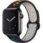 Hotflow Compatible with Apple Watch Band 42mm 44mm,Soft Silicone Sport Wristband for iWatch Series 5, Series 4, Series 3, Series 2, Series 1, S/M,Black-Colorful Hotflow Compatible with Apple Watch Band 42mm 44mm,Soft Silicone Sport Wristband for iWatch Series 5, Series 4, Series 3, Series 2, Series 1, S/M,Black-Colorful