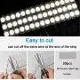 ILEBYGO LED Vanity Lights, Hollywood Style Vanity Mirror Lights kit,16.7ft 45 LED Vanity Strip Lights with 5 Brightness Level for Make up Vanity Table Set in Dressing Room (Mirror Not Include)