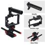Acouto Camera Stabilizer Cage Kit, Aluminum Alloy Film Movie Making Kit with Top Handle Follow Focus Rods Accessory for Sony A6500 Acouto Camera Stabilizer Cage Kit, Aluminum Alloy Film Movie Making Kit with Top Handle Follow Focus Rods Accessory for Sony A6500