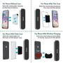 [2 Pack] Magnetic Phone Car Mount, Oqtiq Phone Magnet for Car, Universal Stick On Rectangle Flat Dashboard Car Phone Magnet Mount for Cell Phones and Mini Tablets (Rectangle Flat)