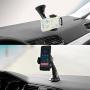 Windshield Car Mount Holder – Getron Universal Windshield Dashboard Cell Phone Cradle with One Click Release for iPhone Xs MAX XR X 8 SE Samsung Galaxy S9 Plus S8 Note 9 and Most Smartphones – Black