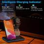Wireless Charger 3 in 1 Charging Station for Latest Airpods iPhone and iWatch, Wireless Compatible with iPhone 11 Series/XS MAX/XR/XS/X/8/8Plus/ Apple Watch Charger 5 4 3 2 1 Airpods 3 2 1/Samsung