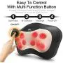 Shiatsu Neck and Back Massager - 8 Heated Rollers Kneading Massage Pillow for Shoulders, Lower Back, Calf, Legs, Foot - Relaxation Gifts for Men, Women - Shoulder and Neck Massager Present for Wife