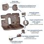 BarvA Wood Dock-ing Station Tray Cell-Phone Smart-Watch Holder Men Charging Accessory Night-Stand Father Mobile Base Gadget Organizer Dresser Wallet Storage Adult Anniversary Birth-day Graduation Gift