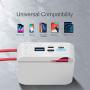Portable Charger 10000mAh Power Bank,KONFULON Cellphone Charger,Ultra Compact Backup Battery with Built in Cable Compatible with iPhone11/XS/XR/X/8/8P/7/6/6S