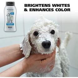 Wahl White Pear Brightening Shampoo for Pets – Whitening & Animal Odor Control with Silky Smooth Results for Grooming Dirty Dogs – 24 oz