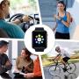 Amazqi Smart Watch, Smartwatch Phone with SD Card Pedometer Call Text Notification SIM Card Slot Music Player Camera Compatible for Android Samsung Huawei and iPhone (Partial Functions) for Men Women
