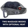 Infinity Corded Neck and Back Massager with Heat (Grey) Quad Rollers, Massage Modes, Optional Heated Massager, Massage Neck, Shoulder and Back, Gifts for Men, Gifts for Women, Birthday Gifts for Women