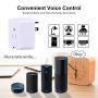 Smart Plug, POWRUI Mini WiFi Outlet Compatible with Amazon Alexa & Google Home,No Hub Required Timing Function Control Your Home,ETL Certified, (4 Pack)