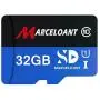 TF Card 32GB, Marceloant Memory Cards Class 10 TF Card with Adapter, High Speed Memory Card for Phone Camera Computer, Black/Blue, Standard Packaging