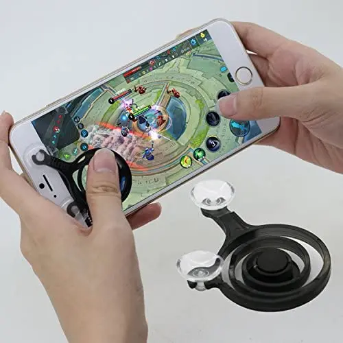 Mini Mobile Game Joystick Joypad Tablet Phone Game Rocker Touch Screen Funny Game Handle Controller for Phone, Pad PC (A Pair)