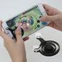 Mini Mobile Game Joystick Joypad Tablet Phone Game Rocker Touch Screen Funny Game Handle Controller for Phone, Pad PC (A Pair)