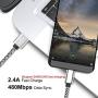 USB C Charging Cable, UNISAME 3 Pack 10Ft Extra Long Rugged Bold Braidedt Data Rapid Charge Cord for Galaxy S20 Ultra S20+ S10 S9 S8 Note 10 9 8 LG G7 G6 V40 V35 Pixel 3 XL Oneplus 6T 7