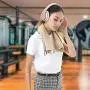 Bluetooth Headphones Wireless,MKay Girls Over Ear Headset V5.0 with Microphone, Foldable & Lightweight, Support Tf Card MP3 Mode and Fm Radio for Cellphones Laptop TV-Rose Gold