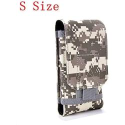 Tactical MOLLE Smartphone Holster, Universal Army Mobile Phone Belt Pouch EDC Security Pack Carry Accessory Kit Blowout Pouch Belt Loops Waist Bag Case for iPhone SE 5S Samsung Galaxy S4 Mini