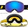 Ski Goggles,OTG Anti-Fog Snowboard Skate Snowmoblie Interchangeable Double Layer Spherical Lens Frameless Snow Goggles Men Women Juli BNC