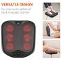 Snailax 2-in-1 Shiatsu Foot and Back Massager with Heat, Washable Cover, Flexible Massage Nodes for All Size Feet, Foot Warmer, Electric Foot Massage Machine Relieves Foot Back Pains