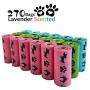 PET N PET Poop Bags Rainbow Color Poop Bags for Dogs 270 Counts Dog Poop Bags Refill Rolls Unscented/Lavender-Scented Dog Waste Bags