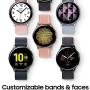 Samsung Galaxy Watch Active2 W/ Enhanced Sleep Tracking Analysis, Auto Workout Tracking, and Pace Coaching (40mm, GPS, Bluetooth), Silver - US Version with Warranty
