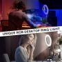 Selfie Ring Light with Stand, 10 inch RGB Desk Ring Light with Tripod Stand and Cell Phone Holder, LED Camera Ringlight for YouTube Video Recording, Makeup, Vlogging, Live Stream, Photography