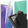 [4 Pack] TOCOL for Samsung Galaxy Note 20 [2 Pack] TPU Screen Protector and [2 Pack] Tempered Glass Camera Lens Protector HD Clear Bubble Free Case Friendly