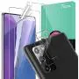[4 Pack] TOCOL for Samsung Galaxy Note 20 [2 Pack] TPU Screen Protector and [2 Pack] Tempered Glass Camera Lens Protector HD Clear Bubble Free Case Friendly