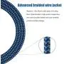 iPhone Charger Cable, Lightning Cable MFi Certified Nylon Braided iPhone Charger Cable Fast Charging Cable Lead for iPhone iPhone Charger Cable, Lightning Cable MFi Certified Nylon Braided iPhone Charger Cable Fast Charging Cable Lead for iPhone