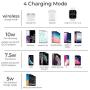Wireless Charger,QI-EU 3 in 1 Wireless Charging Station for iPhone 11/11pro/Se/X/XS/XR/Xs Max/8/8 Plus Apple Watch AirPods 2/Pro, Wireless Charging Pad for Samsung Galaxy S20/S10